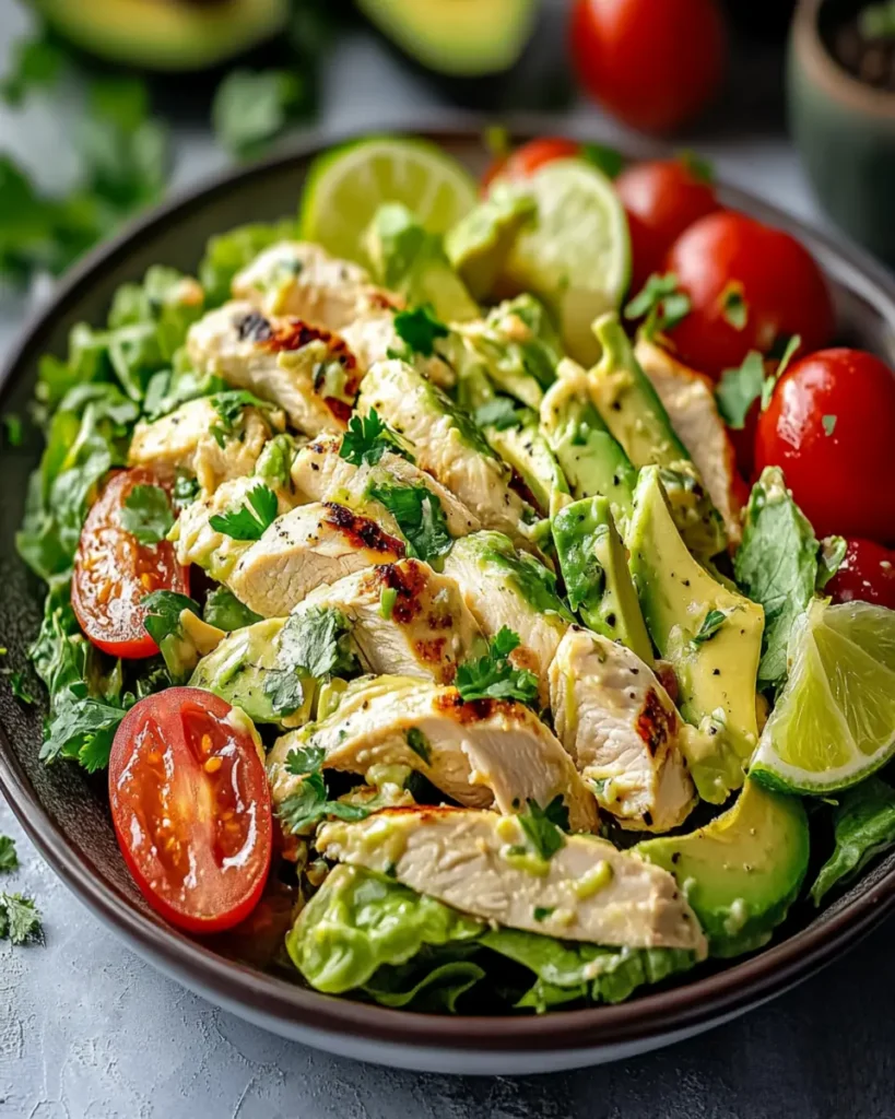 Ensalada de Pollo con Aguacate y Limón First Image First Image