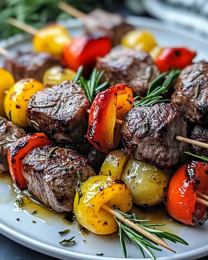 Kebabs de Res al Romero y Ajo First Image First Image