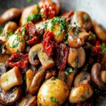 Champiñones al Ajo con Tomates Secos First Image First Image