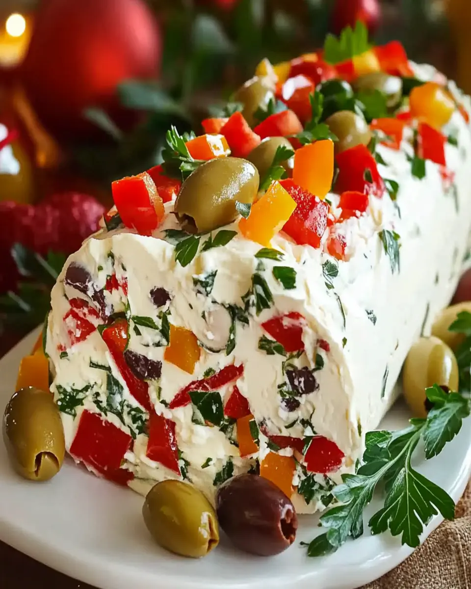 Rollo de Queso Crema Antipasto Festivo First Image First Image