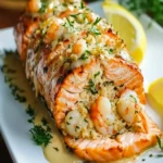 Salmón Relleno de Cangrejo y Camarones que Sorprende a Todos First Image First Image