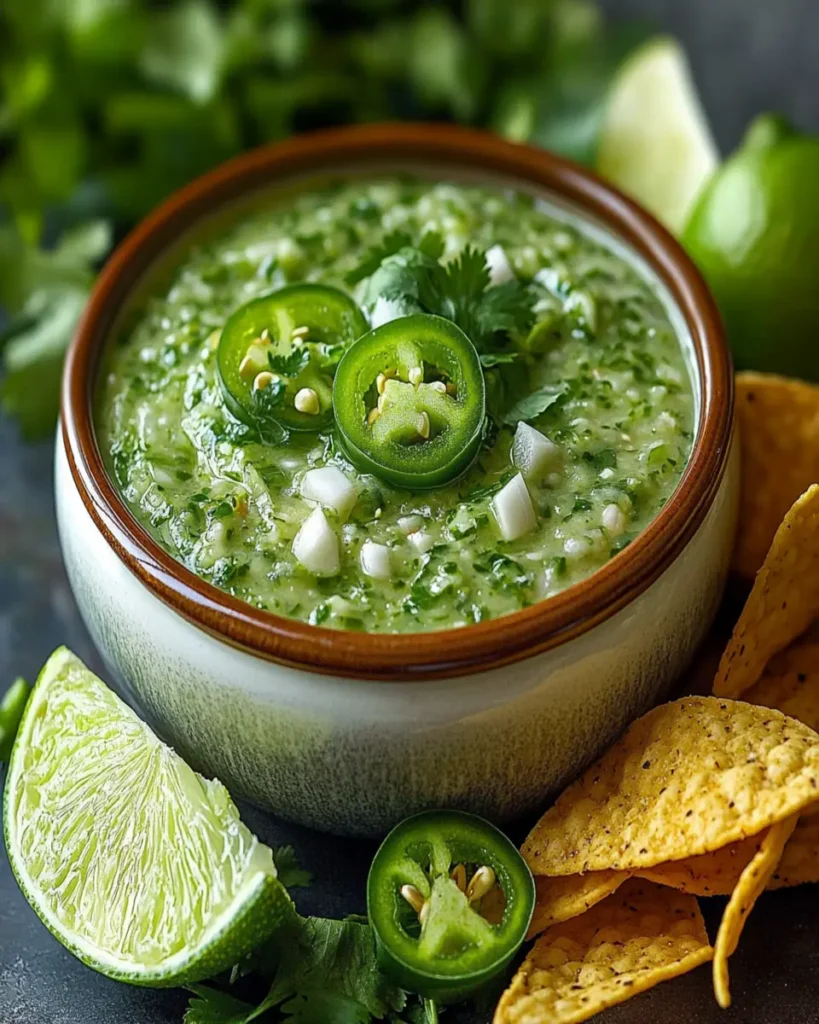 Salsa de Cilantro, Ajo, Jalapeño y Lima First Image First Image