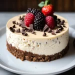 Cheesecake de Masa de Galleta Sin Hornear First Image First Image