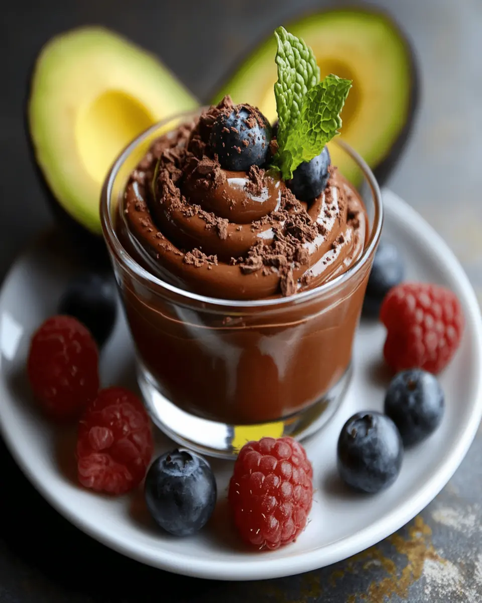 Mousse de Chocolate y Aguacate First Image First Image