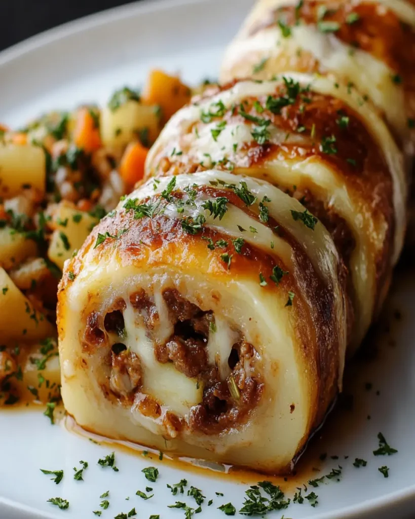 Rollos de Carne y Papa con Queso First Image First Image