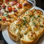 Pan de Ajo Cremoso al Horno con Pizza First Image First Image