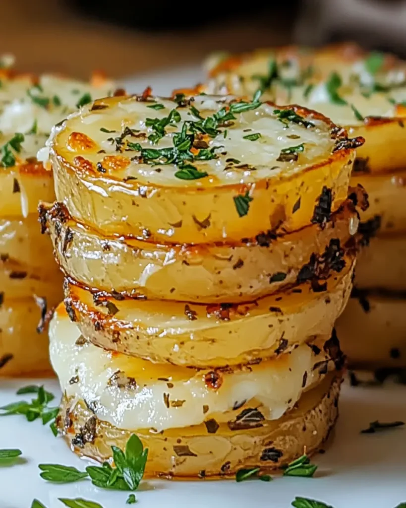 Torres de Patatas al Ajo Asado y Parmesano First Image First Image