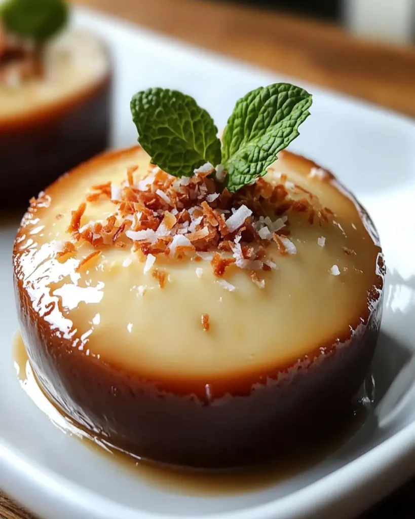 Flan de Coco Tailandés que se Derrite en la Boca First Image First Image
