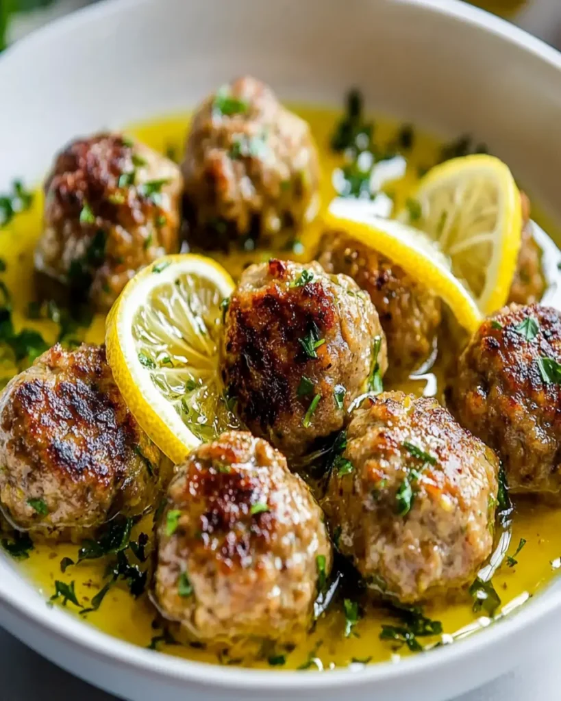 Albóndigas Griegas en Salsa de Limón First Image First Image