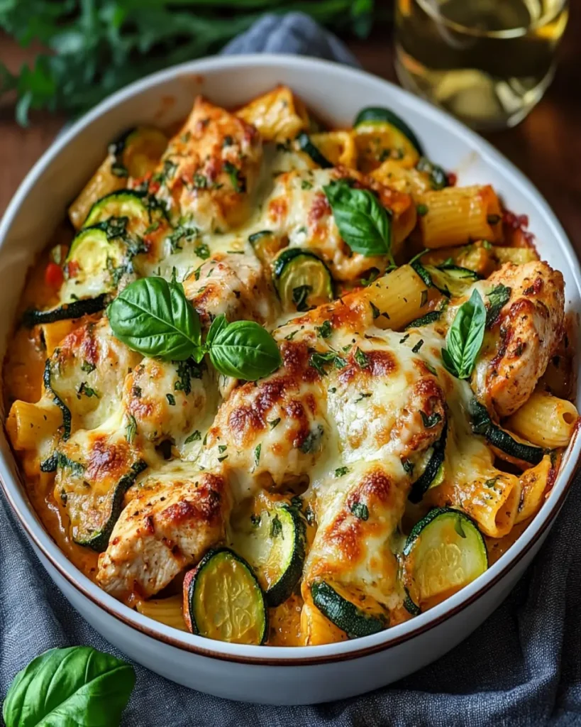 Pasta de Pollo y Calabacín al Horno First Image First Image
