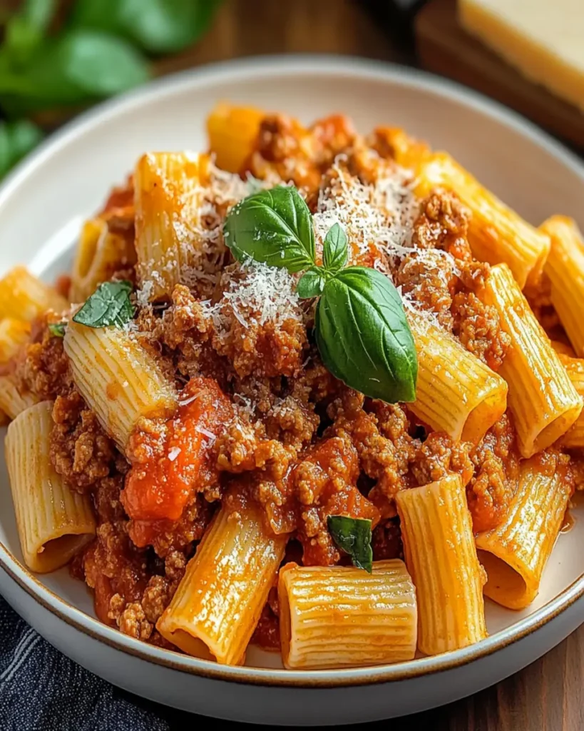 Rigatoni a la Boloñesa First Image First Image