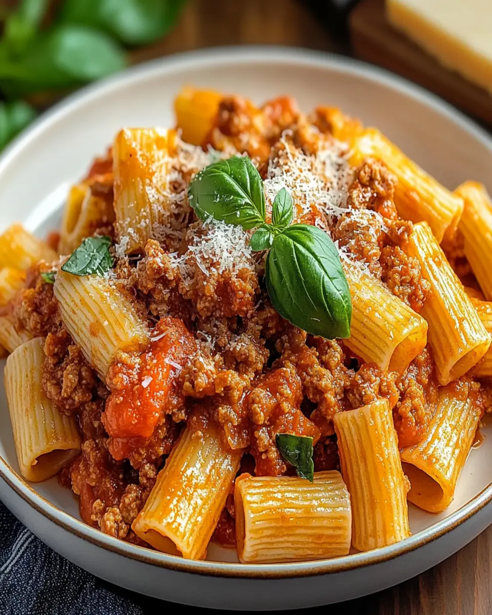 Rigatoni a la Boloñesa First Image First Image