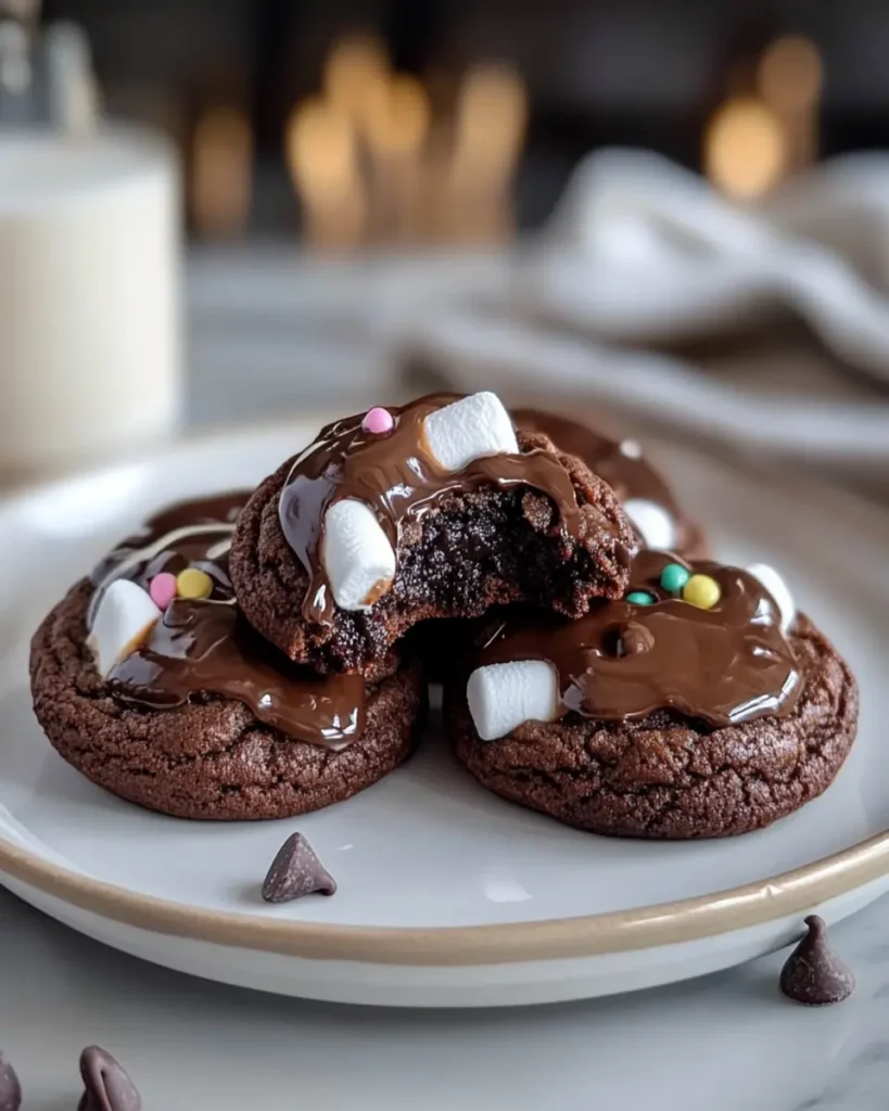 Galletas Sorpresa de Chocolate Caliente con Malvaviscos First Image First Image