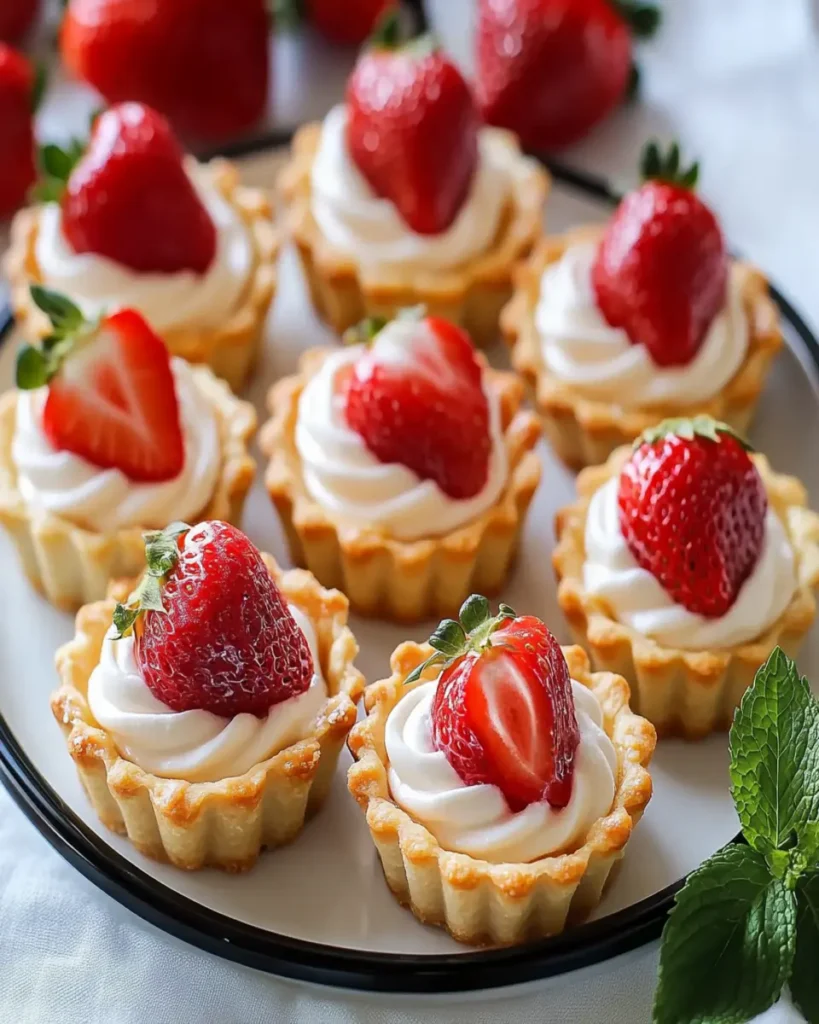 Tartaletas de Crema de Fresa Rápidas y Deliciosas First Image First Image