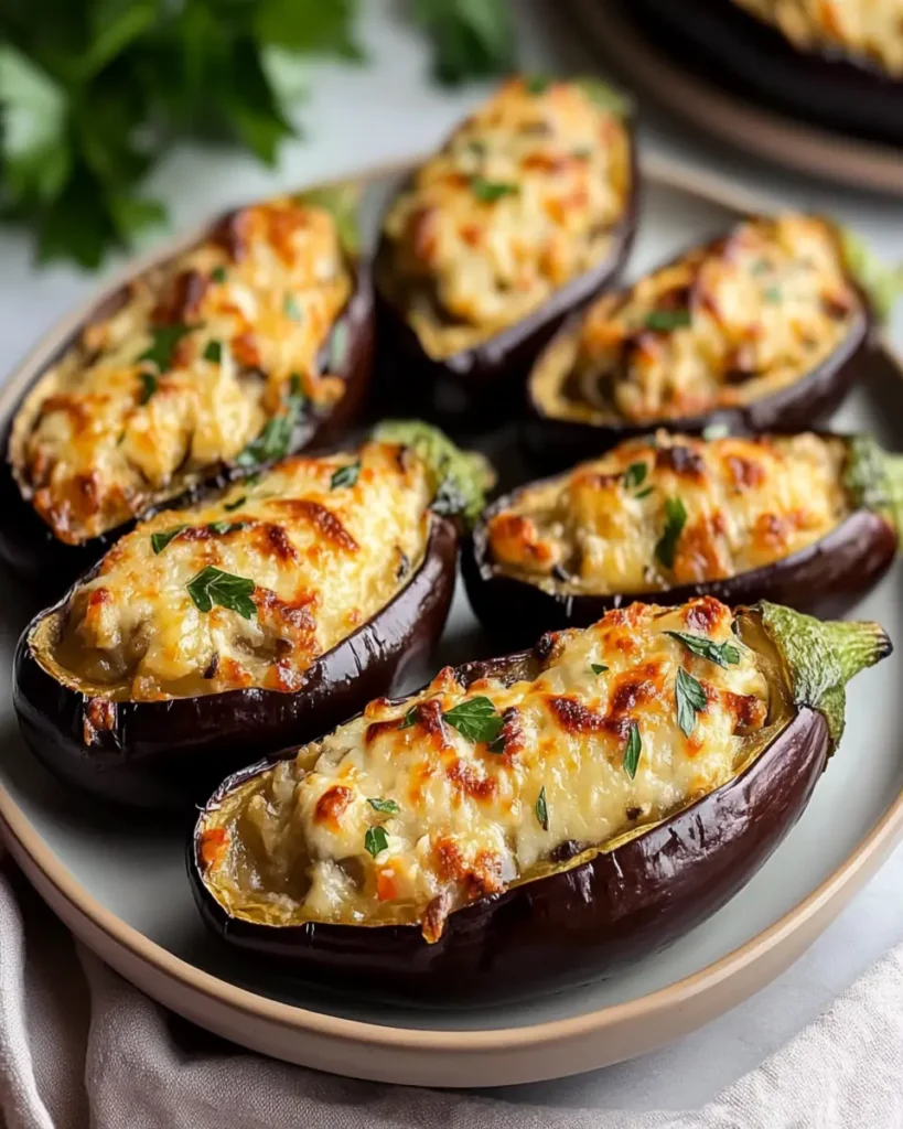 Berenjenas Rellenas de Queso Delicioso First Image First Image