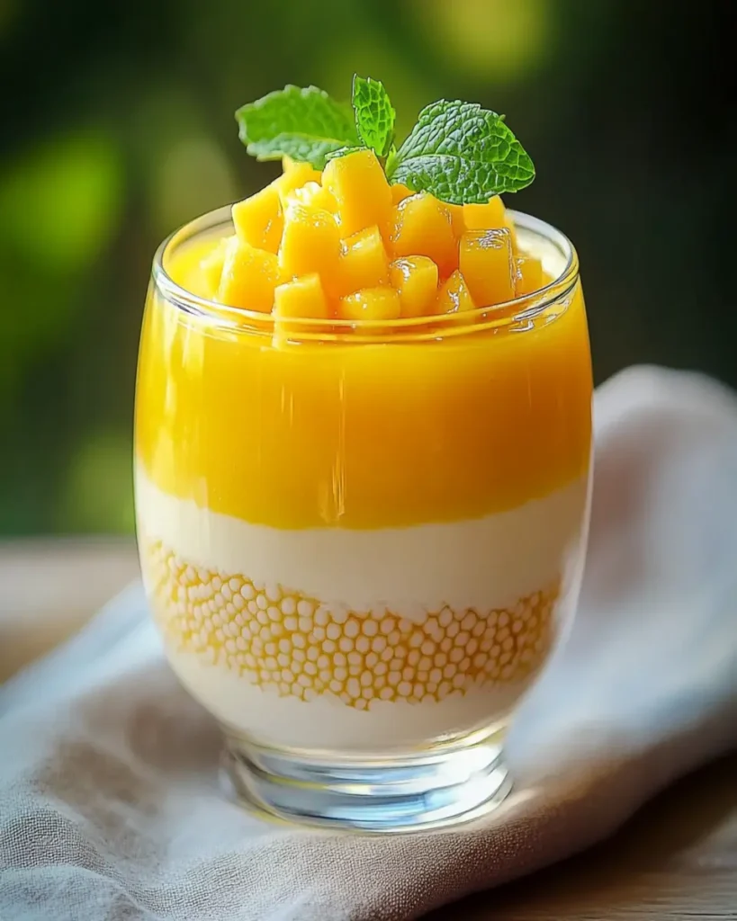 Mousse de Mango y Sago First Image First Image