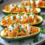 Botes de Calabacín Rellenos de Pollo Buffalo First Image First Image