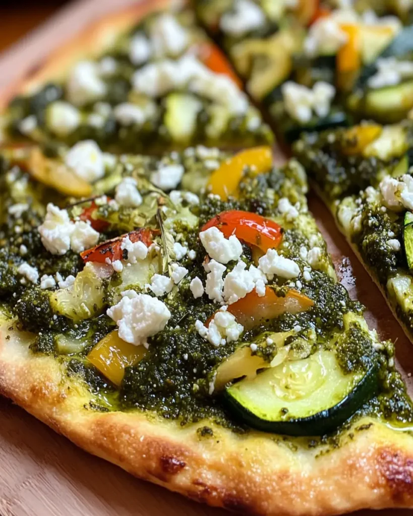Pizza Verde con Pesto de Feta First Image First Image