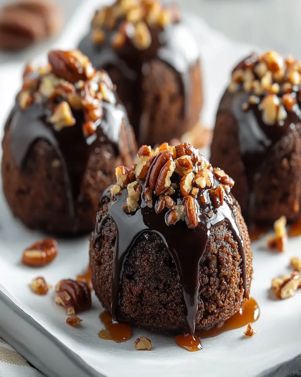 Bombas de Brownie de Pecan Pie First Image First Image