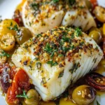 Bacalao Mediterráneo al Horno Sin Gluten con Limón y Ajo First Image First Image