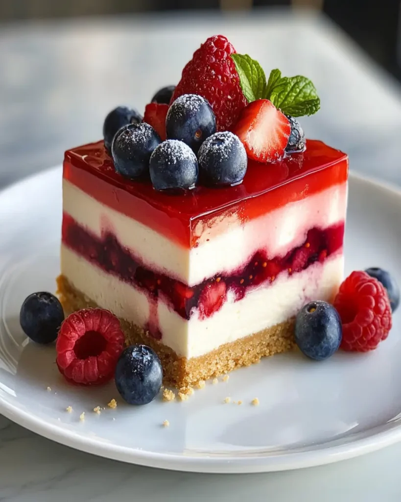 Tarta de Queso de Berries en Tres Capas First Image First Image