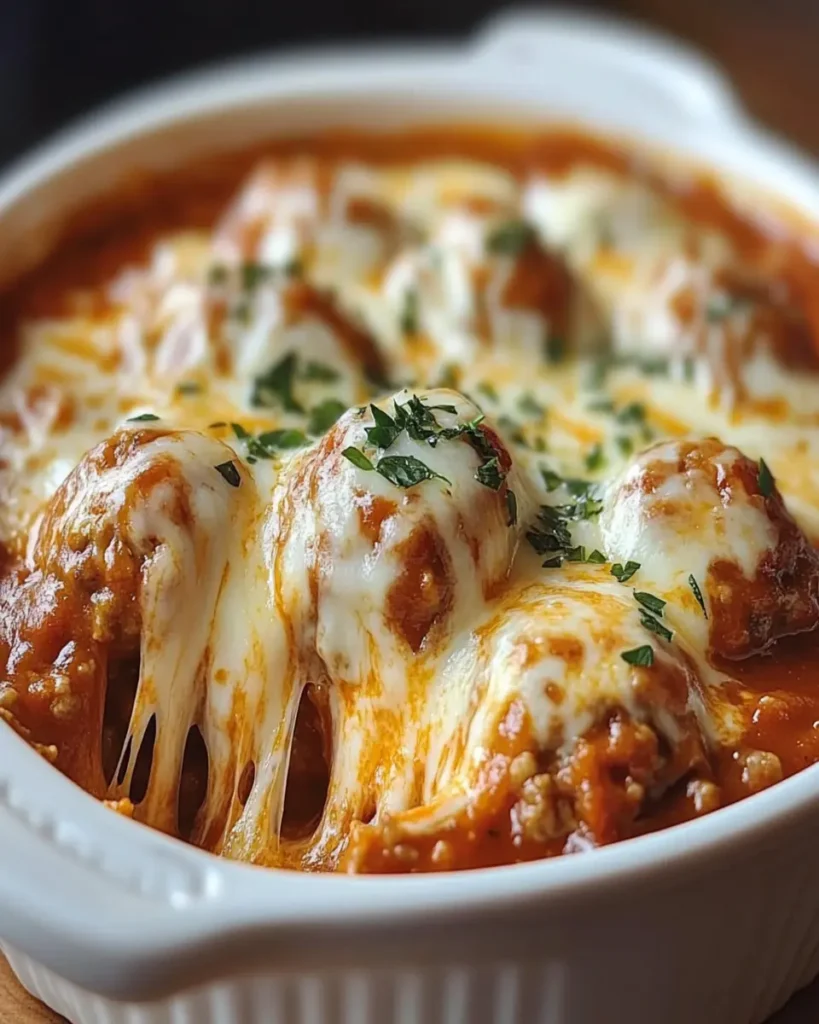 Cazuela de Albóndigas con Queso al Horno First Image First Image