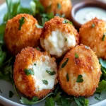 Bolas de Pollo con Mozzarella y Aderezo Ranch First Image First Image