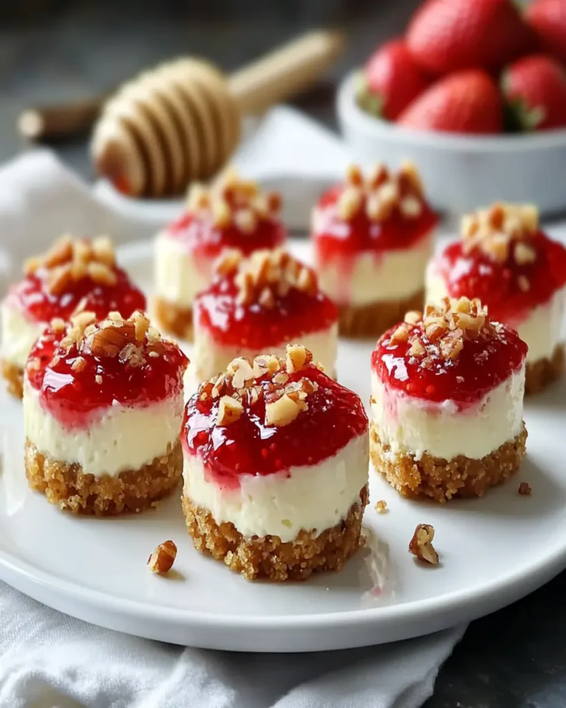 Bocaditos de Cheesecake de Fresa Altos en Proteínas First Image First Image