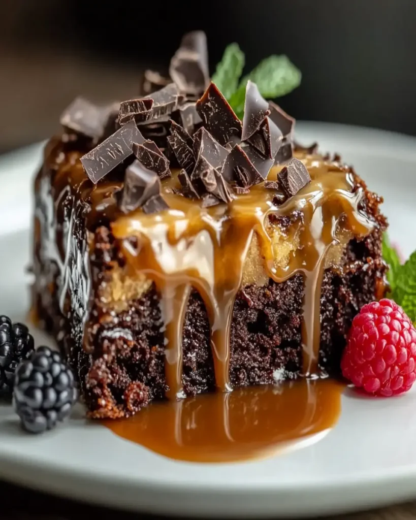 Pastel de Chocolate y Caramelo First Image First Image