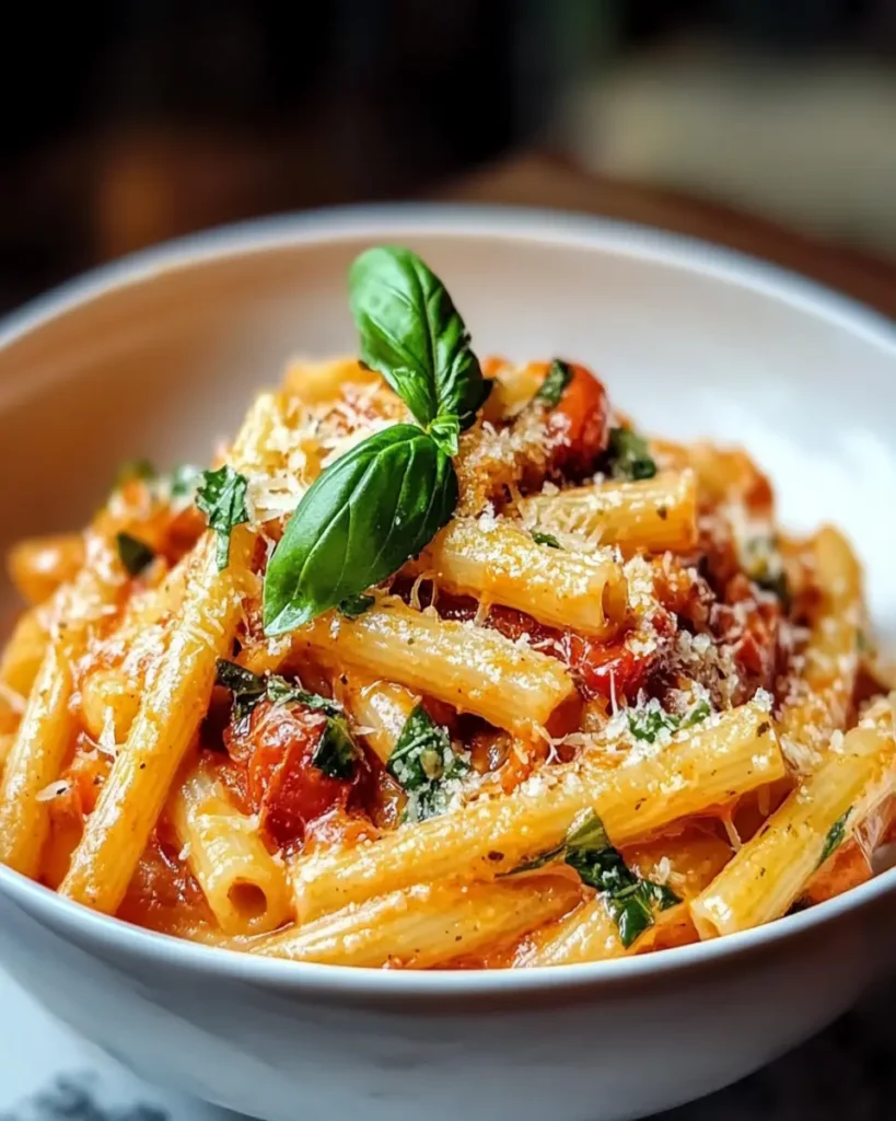 Pasta Cremosa de Tomate y Ajo First Image First Image