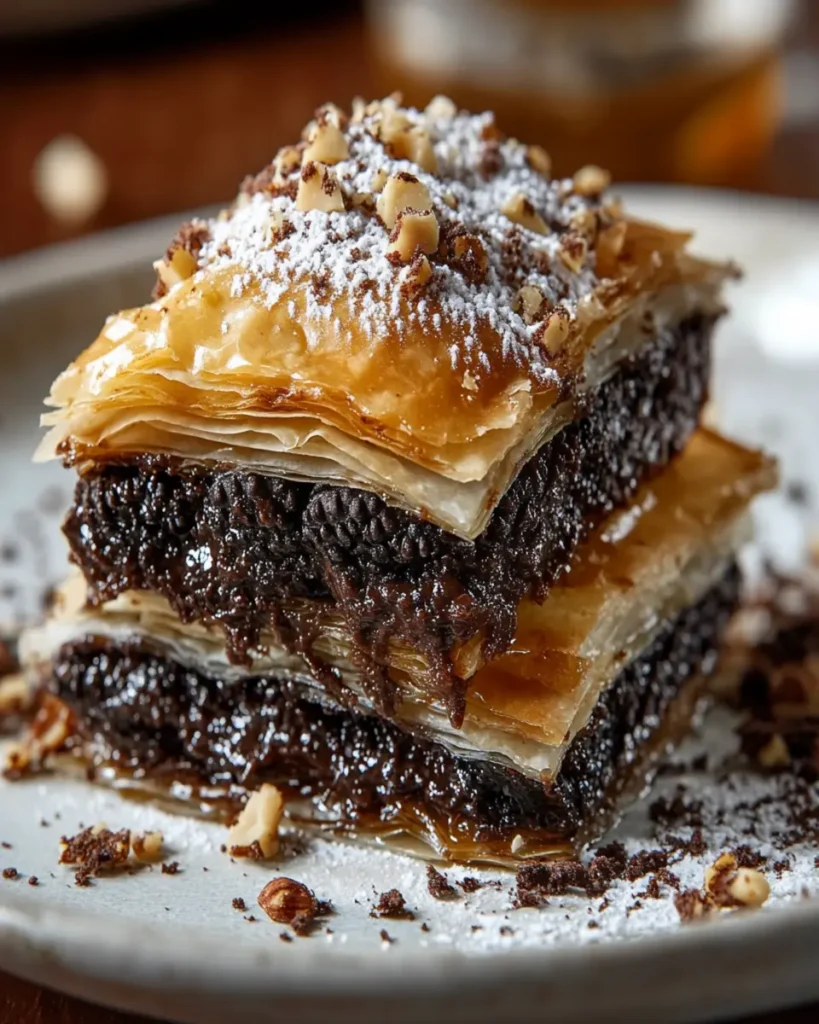Baklava de Oreo con Chocolate y Phyllo First Image First Image