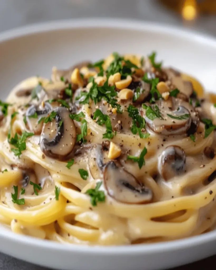 Pasta Cremosa de Champiñones y Anacardos First Image First Image