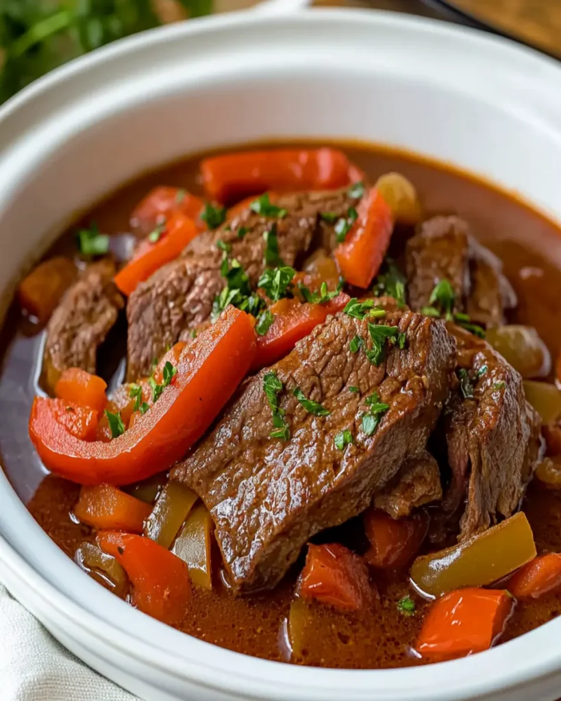 Bistec Suizo a la Olla Lenta First Image First Image