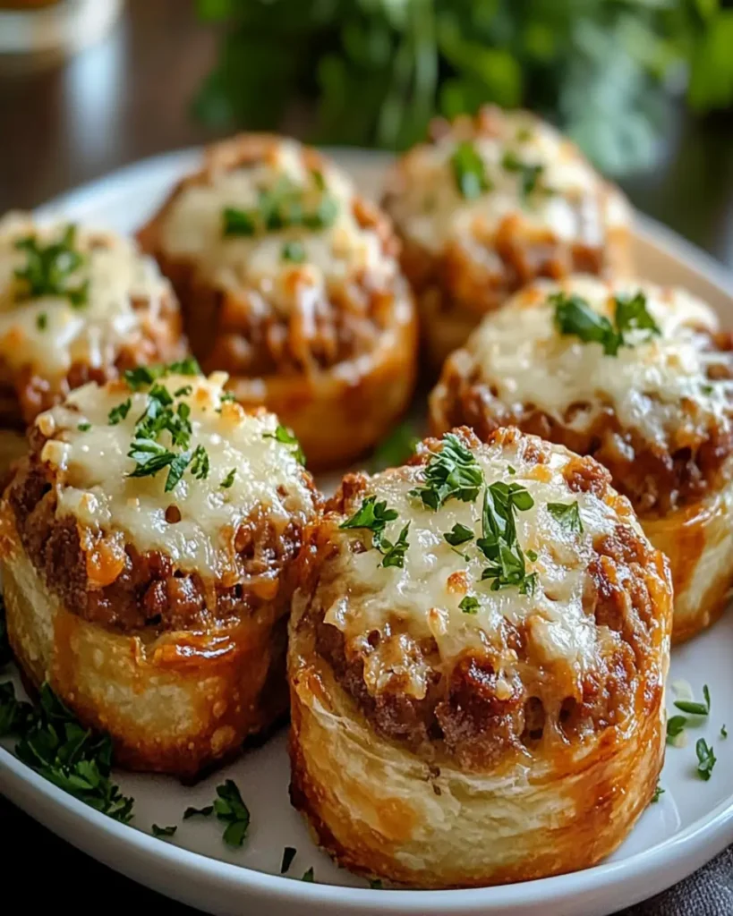 Mini Panes de Carne al Ajo y Parmesano First Image First Image
