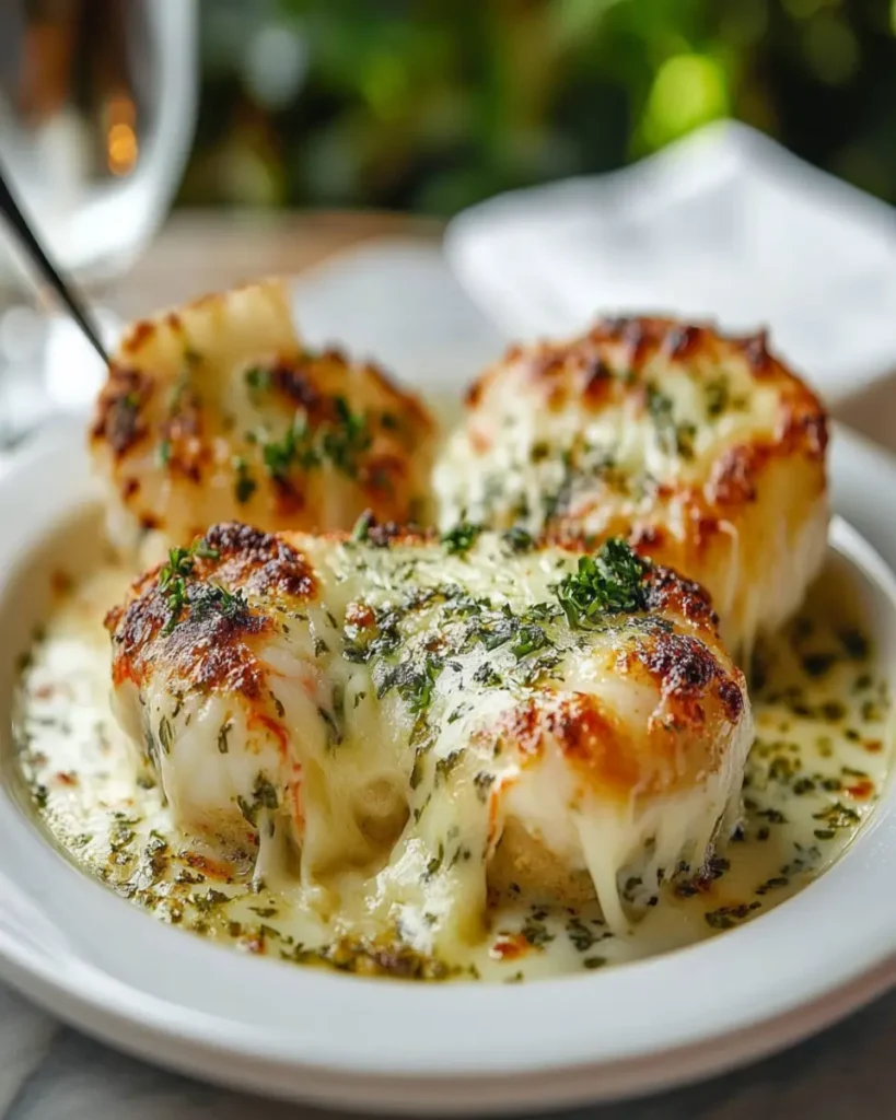 Escargot de Langosta con Mantequilla de Hierbas y Queso Fundido First Image First Image