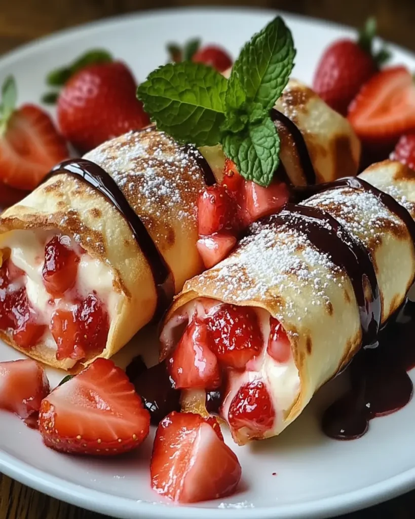 Chimichangas de Cheesecake de Fresa First Image First Image