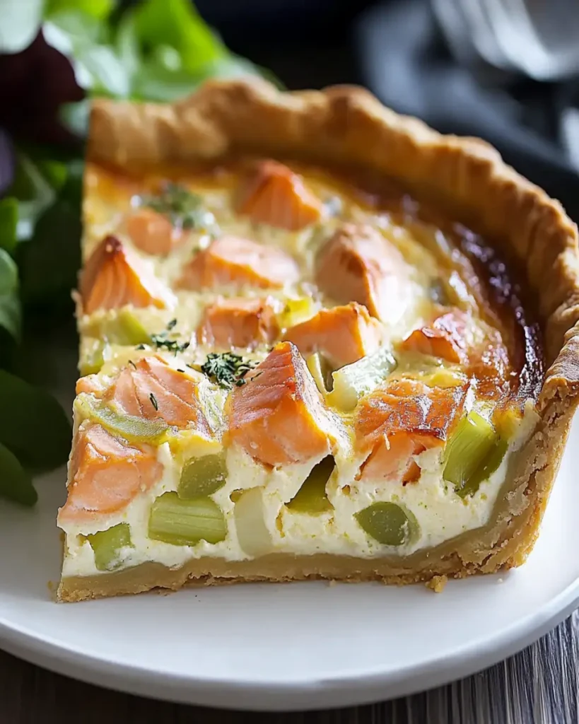 Quiche de Salmón y Puerros First Image First Image