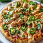 Pizza Picante de Pollo y Jalapeños Encurtidos First Image First Image