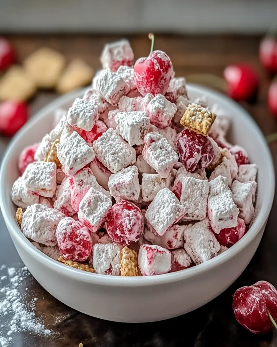 Cheesecake de Cereza en Puppy Chow First Image First Image