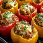 Pimientos Rellenos de Salchicha Italiana First Image First Image