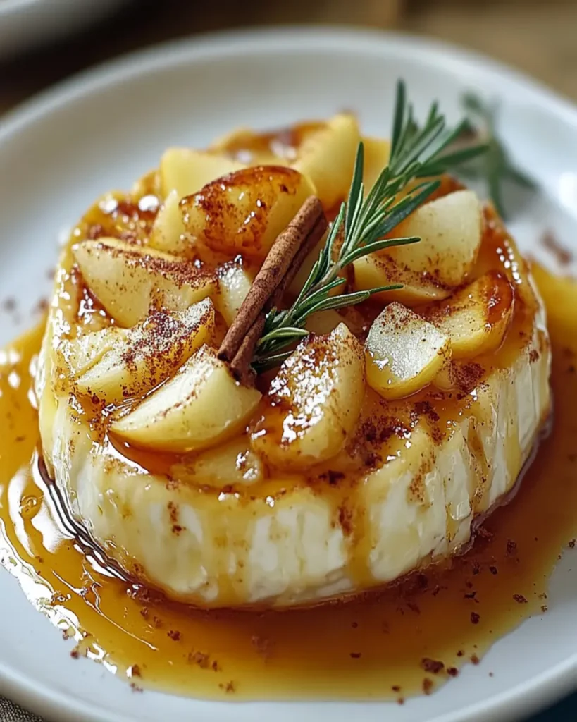 Queso Camembert al Horno con Manzanas y Canela First Image First Image
