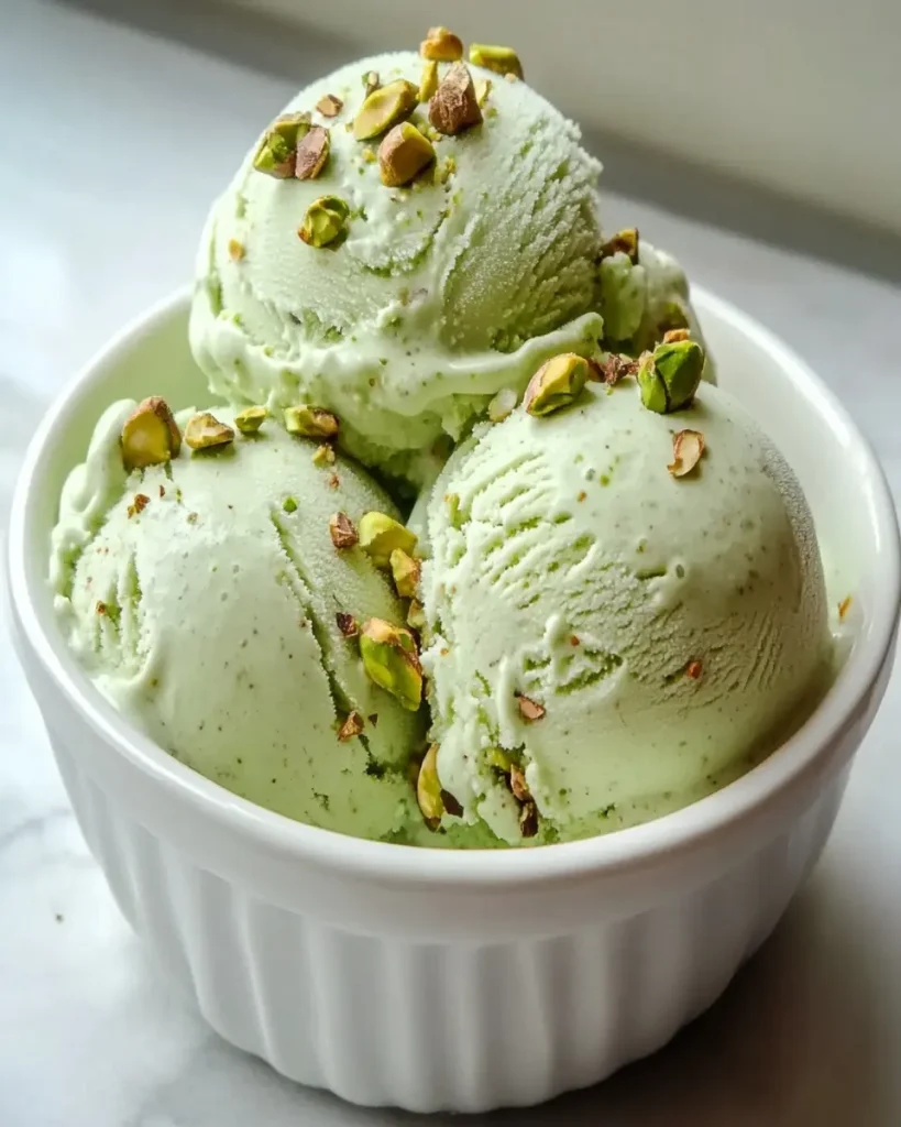Helado de Pistacho Casero Sin Máquina First Image First Image