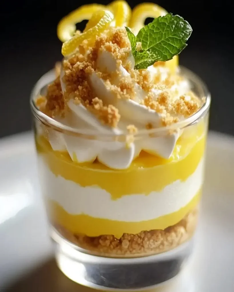 Verrine de limón y mascarpone con crumble First Image First Image