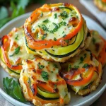 Galettes de verduras vegetarianas con queso sin cuajo First Image First Image