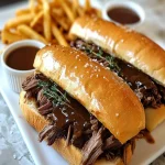 Sándwiches de French Dip con Carne Suave y Deliciosa First Image First Image