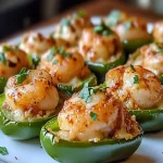 Pimientos Jalapeños Rellenos de Camarones Picantes al Estilo Cajún First Image First Image