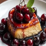 Tarta de Queso Ahumada al Estilo Vasco con Compota de Cereza First Image First Image