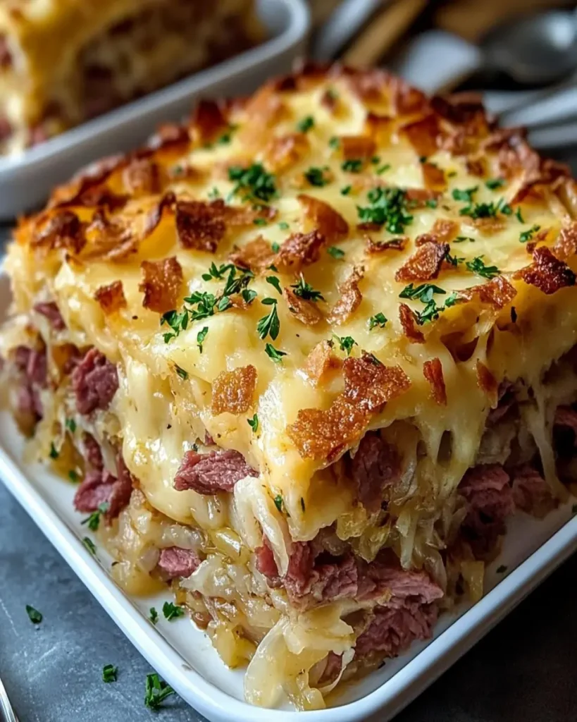 Reuben al Horno: Clásico Cazuela de Comida Reconfortante First Image First Image