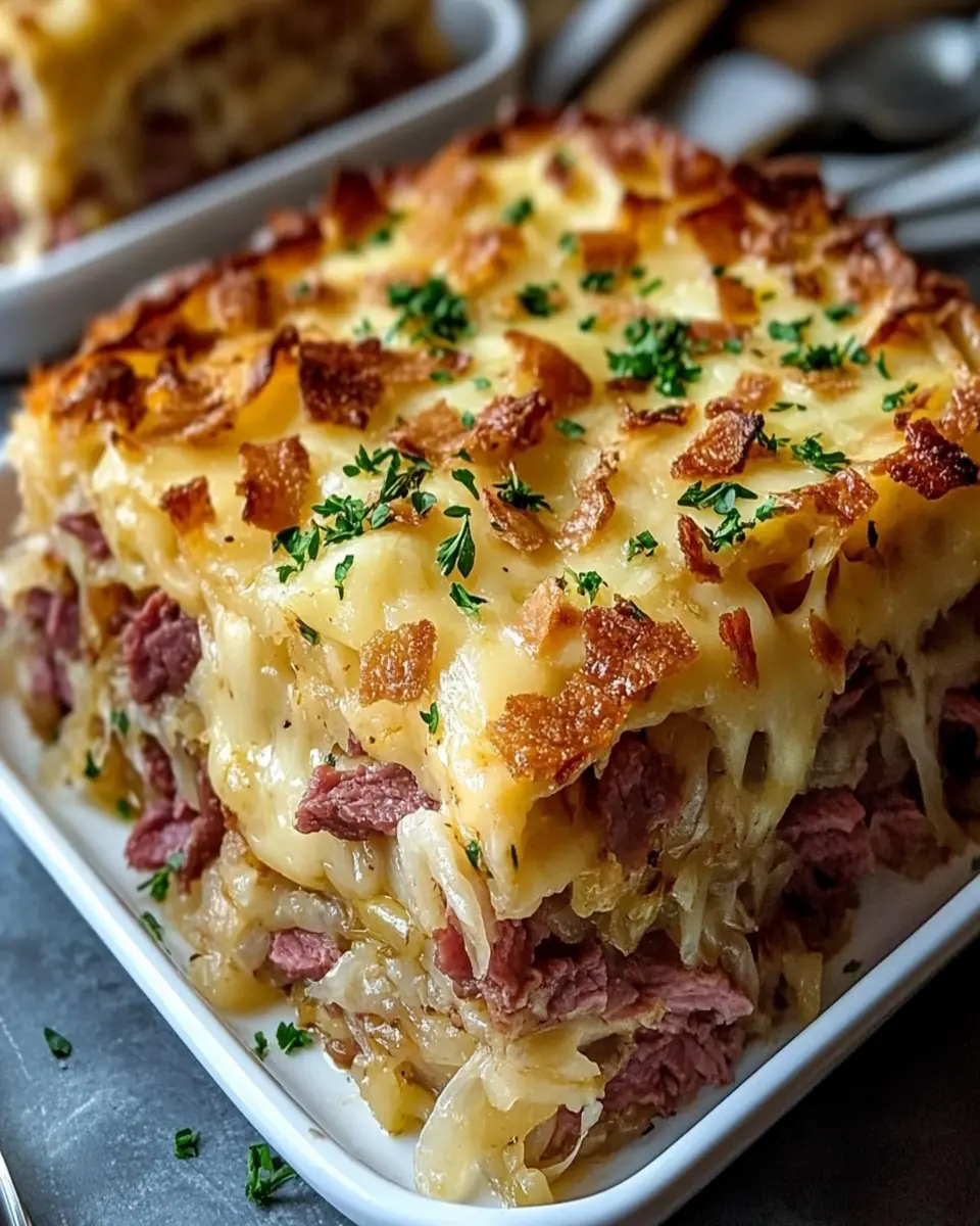 Reuben al Horno: Clásico Cazuela de Comida Reconfortante First Image First Image