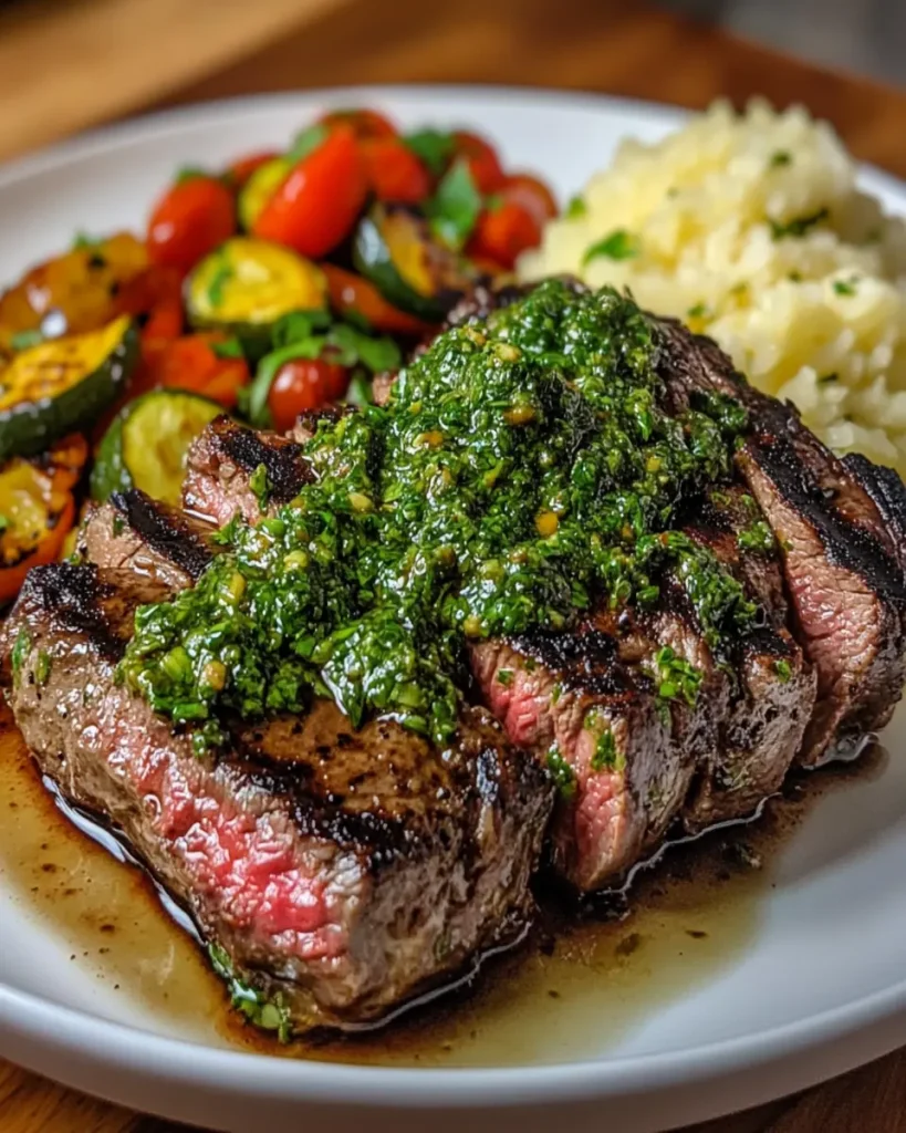Bistec a la Parrilla con Salsa Chimichurri First Image First Image